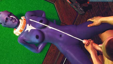 Asari Home Invasion – Dancing alien sluts get captured by the police and fucked in group sex