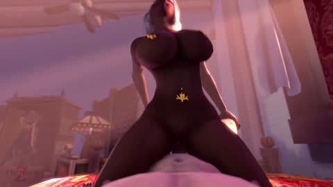 Black Ass Series — Queen Nualia bent over and taking a hard pounding from behind [Queen Nualia]