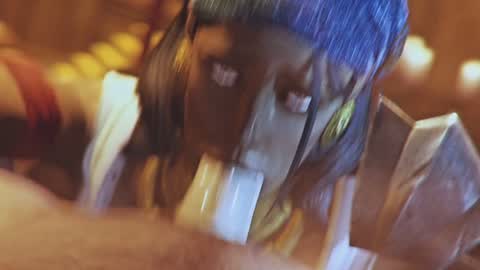 Blowjob Series — Ebony pirate slut deepthroats captain’s huge cock to settle her debt  [Siren’s Call]