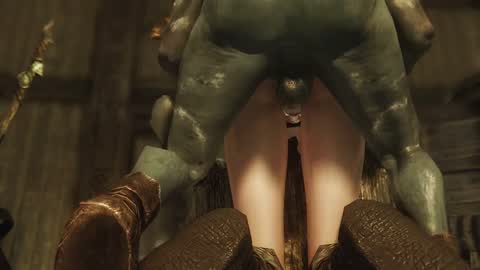 Fantasy Series — Busty Elf With Shaved Pussy Double Penetrated Hard By Goblins