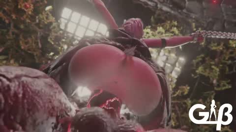 Fantasy Series — Rough monster cock drilling busty Fire Keeper’s wet pussy [Ashen One pounds his demon cock in busty Fire Keeper of Dark Souls]