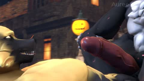 Furry Series — Intense Werewolf Anal Fucking  [Werewolf Fucks Gay Vampire Dogman in Ass]