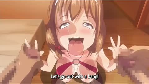 Gangbang Series —  Filthy cow print stocking slut takes massive gangbang stretching all her holes  [Monster Family House 2]