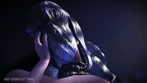 Monster Girl Series — POV gets deepthroat blowjob from a velociraptor before a rough fucking [Velociraptor from jurassic park]