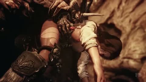 NTR Series —  Zombie cuckolds boyfriend, brutal rough fucking of his girlfriend  [Ava the Last Blade 2]