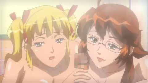 Nurse Series —  Busty hentai nurse sucks a student’s cock in the school infirmary  [Issho ni Ecchi]