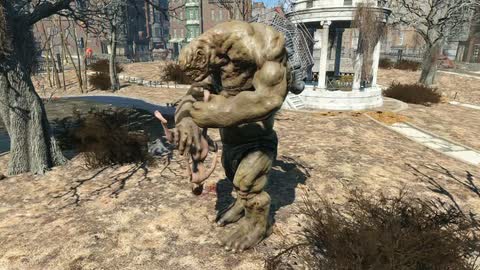 Public Series — Behemoth Brutally Fingers Elie’s Gaping Asshole in Open Area  [Fallout 4]