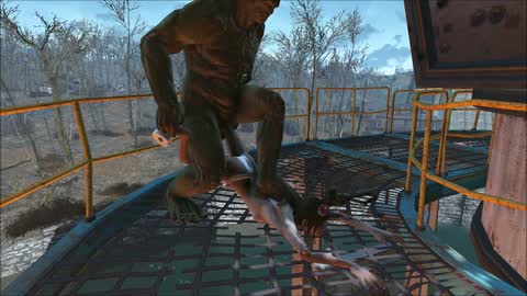 Public Series — Fallout bathroom slut takes a plunger in her ass then gets brutally pounded by a mutant [Fallout bathroom girl fucks ass with plunger then pounded by mutant]
