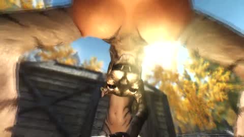 Public Series — Feral Khajiit Licks Wet Pussy Then Gets Fucked Hard Outdoor