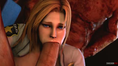 Public Series — Policewoman Double Penetrated by Zombies with Huge 3D Cocks [First Assignment]