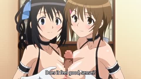 Teacher Series — Dirty teacher fucks busty teen while her shocked friend watches [Joshikousei no Koshitsuki 5]