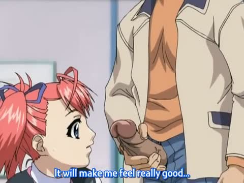 Teen Series — Horny anime teen jerks off ripped swimmer’s hard cock after spotting his boner