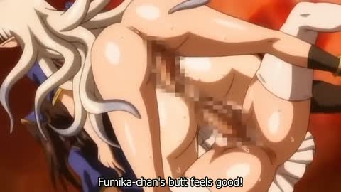 Teen Series — Tentacle monster brutally fucks young girl’s ass, pussy, and mouth in library  [Grimoire of the Divine Comedy 1]