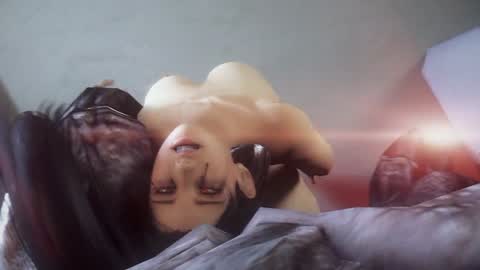 Tentacle Series  —  Animated red tentacles bind and brutally squeeze huge natural tits [Kunoichi 2]